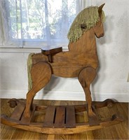 Beautiful Antique Handmade Rocking Horse