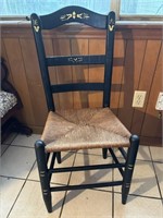 Antique Dutch Cane Bottom Chair