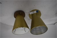 Two Similar Mid Century Ceiling Lamps