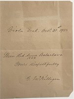 G. McKilligan signed 1903 note
