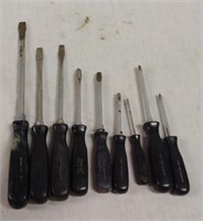 Variety Snap-on Screwdrivers