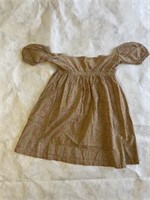 Antique Child's Pink & Brown Dress
