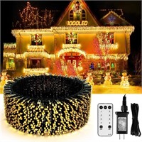 Christmas Lights Outdoor, 1000 LEDs 394 FT Twinkle
