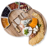 Charcuterie Cheese Board and Platter Set - Made fr