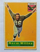 1956 Topps Norm Willey Eagles Card #88