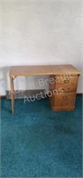 2-drawer Oak portable desk 18 X 45 x 29