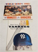 1963 World Series Game 1 Baseball Program & Ticket