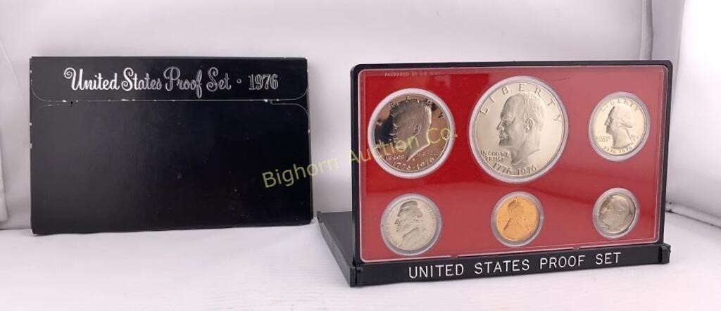 1976-S US Mint Proof Coin Set w/ IKE Dollar