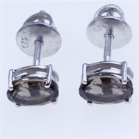 Sterling Silver Grandidierite & Zircon Earrings