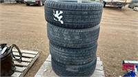 4 Tires on 5 Hole Dodge Rims 275/55 R 20