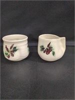 2 signed pottery bowls