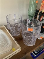 2 Plastic Skull Cups (garage)