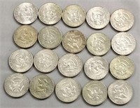 20 - 40% Silver Kennedy half-dollars