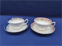 Pair of Royal Grafton Teacups/Saucers