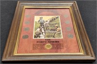 10"x12" Framed Displays "The Forty Niners"