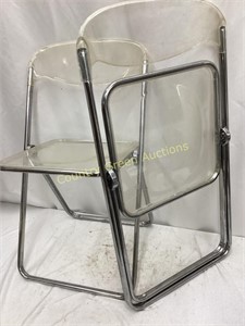 Plastic Folding Chairs (2)