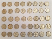 40 Silver Washington Silver Quarters 1962-1964