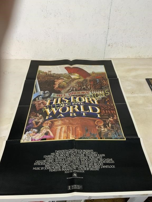 MEL BROOKS HISTORY OF THE WORLD RECORD AND POSTER
