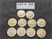 10-1967 Kennedy Silver/Clad Half Dollars