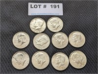 10-1967 Kennedy Silver/Clad Half Dollars