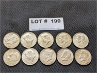 10-1968 Kennedy Silver/Clad Half Dollars