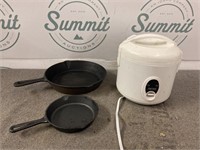 Skillets and rice cooker