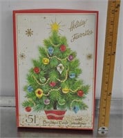 Lot of mailed vintage Xmas cards in box