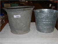 Vintage Galvanized Buckets