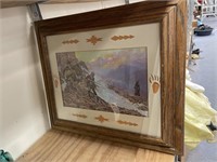 Framed/Matted Russel Western Print 20" x 24"