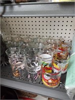 19 Welch's Jelly Glasses & 4 Garfield Mugs