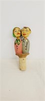 Anri Kissing Couple,Cork Bottle Stoppers - W