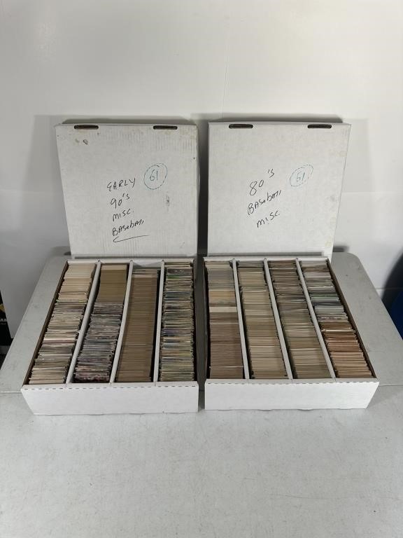 BOXES - 80'S / 90'S BASEBALL CARDS LOT