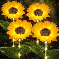 Solar Lights Outdoor Garden, Upgraded 4 Pack