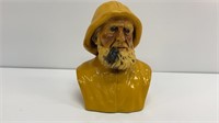 Resin 8’’ fisherman with pipe bust