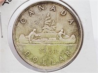 1953  Canadian Silver Dollar