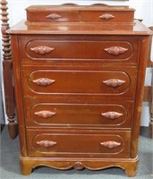 YOUNGSVILLE STAR MFG.CO. -MAHOGANY FOUR DRAWER