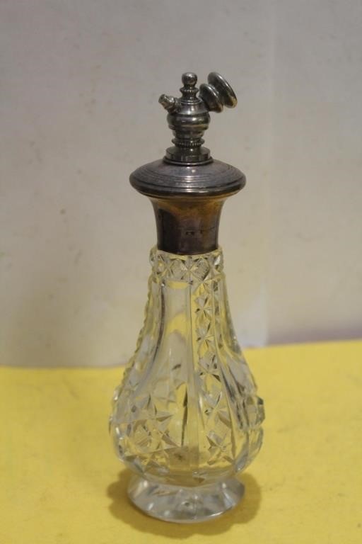 A Sterling Atomizer Glass Bottle