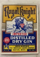 (10 COUNT)VINTAGE LABELS-ROYAL KNIGHT