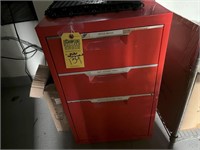 RED FILE CABINET - 25x16