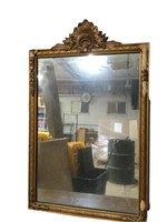 Vintage Ornate Gilded Mirror with Gold Frame