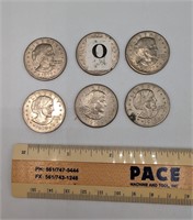 6 Pc. Susan B Anthony Dollar