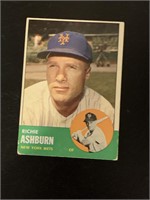 1963 Topps Richie Ashburn New York Mets #135 Baseb