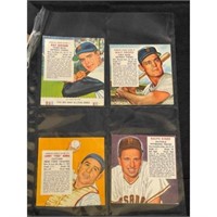 (6) 1950's Red Man Tobacco Baseball Cards