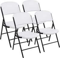 Signature Folding Plastic Chairs, 4 Pack