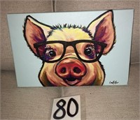 "Marmalade the Pig with Glass" by Lee Keller