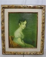 Oil Portrait of Anne W. Waln by Thomas Sully