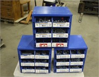 (3) Bins of Round Head Machine Screws