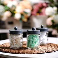 6 Pack Apothecary Jars Bathroom