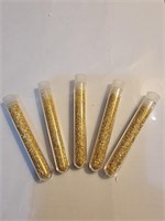 Gold flake tubes (5)