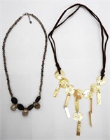 Smokey Quartz & Mother of Pearl Necklaces